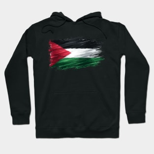 Palestinian Flag Brushstroke - Palestine Hoodie